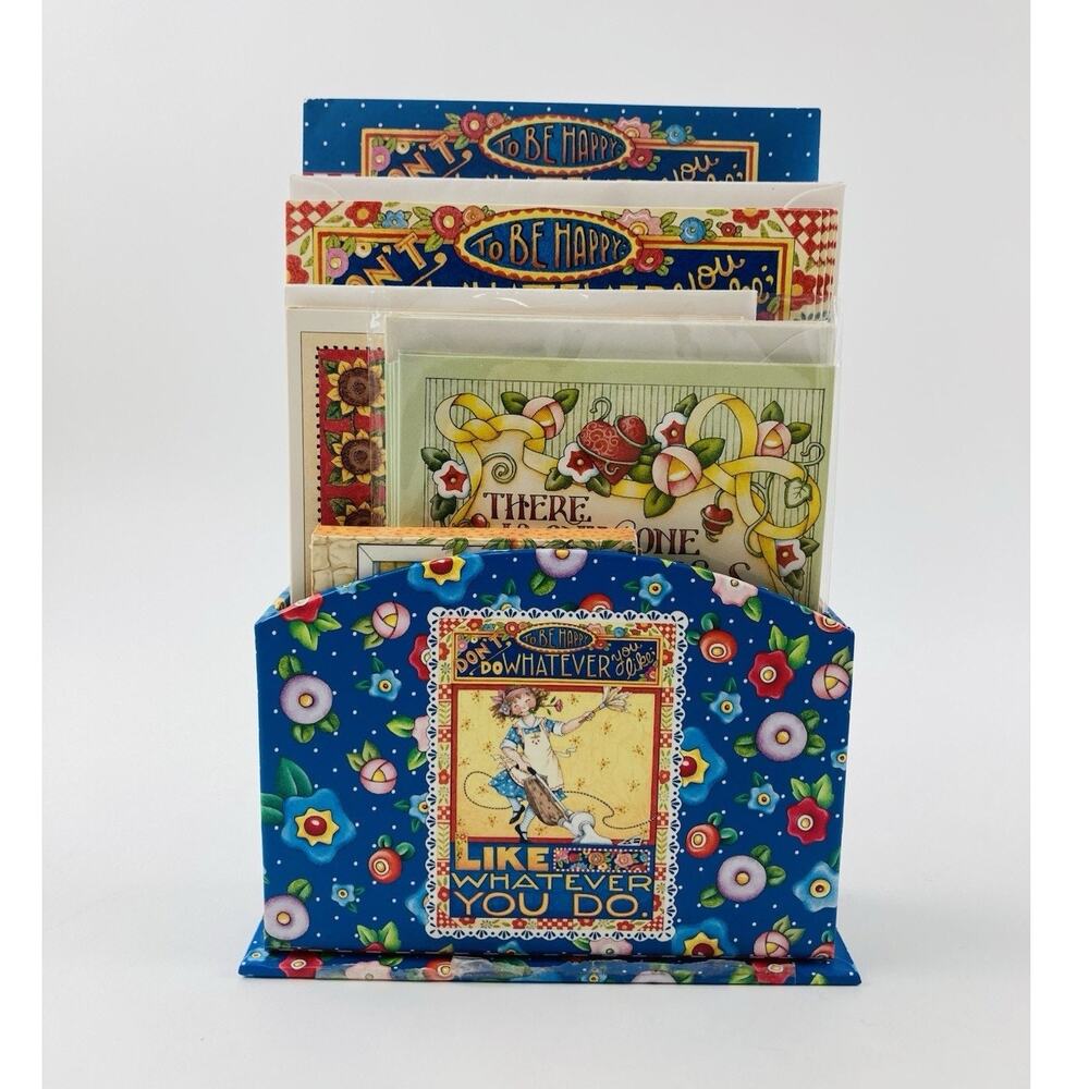 Mary Engelbreit Stationery Lot Journal Note Cards Memo Pad Whatever Like Happy - Picture 2 of 16
